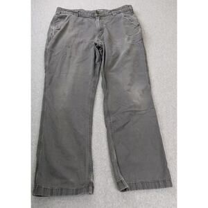 Carhartt Rugged Flex Relaxed Fit Canvas Work Pants Mens 36x32 Gray BN2291-M